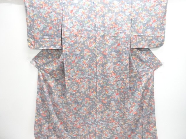 JAPANESE KIMONO / UNUSED KOMON / FLOWER BASKET 
